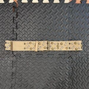 cotton embellished belt